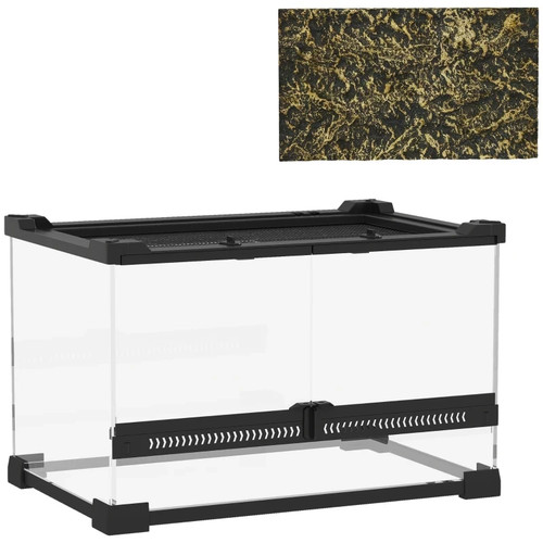 Pawhut 10l glass terrarium - pawhut,