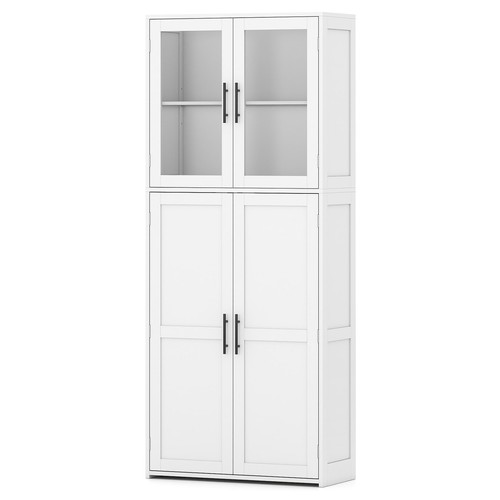 Wooden broom closet - wooden, utility