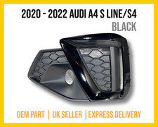 2019 - 2022 AUDI A4 S LINE S4 FRONT BUMPER LEFT LH FOG GRILL TRIM B9.5 - BLACK
