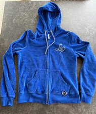 LIPSY Womens Blue Ltd Edition Diamanté Zip Up Hoodie Tracksuit Top