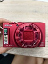 Nikon COOLPIX S8200 16.1MP Compact Digital Camera 14 x Optical Zoom RED English