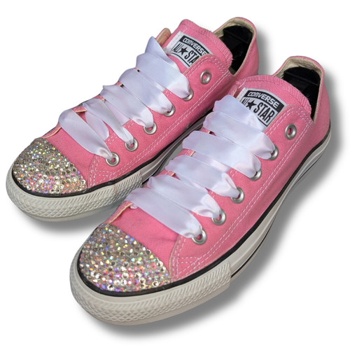 Converse all stars pink custom - stars,