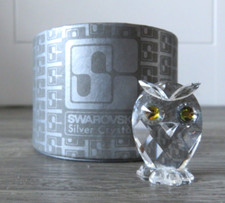 SWAROVSKI SILVER CRYSTAL OWL