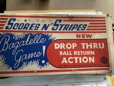 Bagatelle   MARX Game  plastic ￼ Scores N Stripes USA Marx 1960 s. 