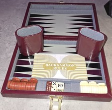 Vintage Backgammon Set Brown &