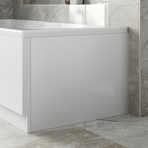 Essentials white acrylic bath - essentials,