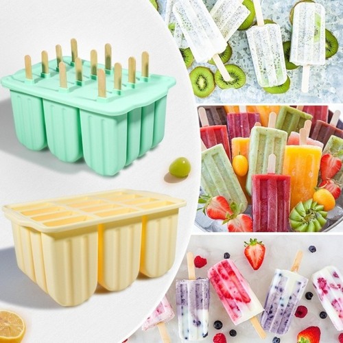With lid ice cream mould - cream,