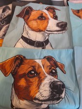 set of 4 Jack Russell   cushion covers 