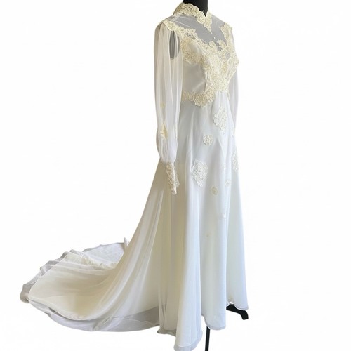 Vintage 80s wedding dress - vintage,