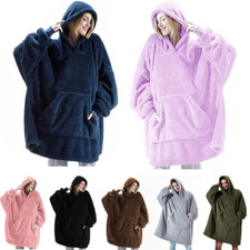 Hoodie Blanket Oversized Ultra Plush Comfy Sherpa Giant Big Hooded Sweatshirts