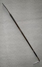 Antique Riding Whip / Crop - Silver Art Nouveau Handle Hallmarked Silver Collar