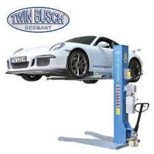Single Post Car Lift - Twin Busch ® 1 Post / 2.5 Ton Lift - Portable - TW125M