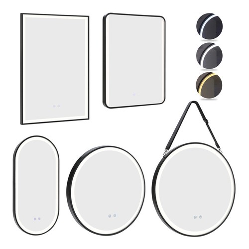 Round rectangle bathroom led - round/rectangle,