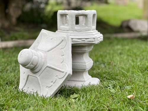 Large pagoda figurine concrete - figurine,