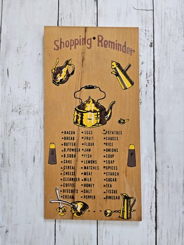 Vintage 1970s wooden shopping - vintage,