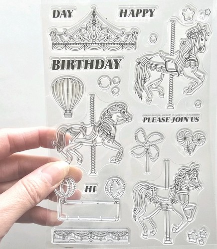 Clear stamps carousel - stamps,