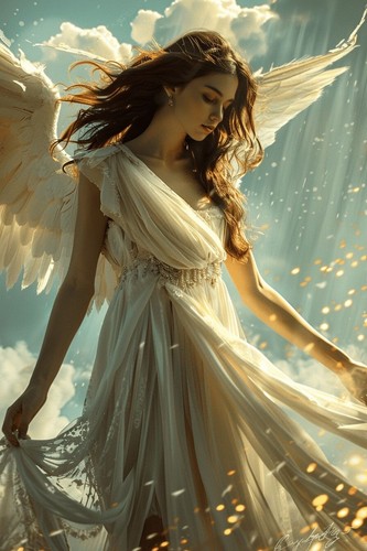 Angel canvas picture print - angel,