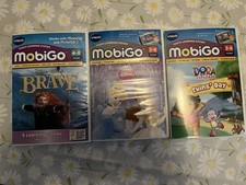 Vtech Mobigo Game Cartridges Disney Brave, Princesses, Dora vgc