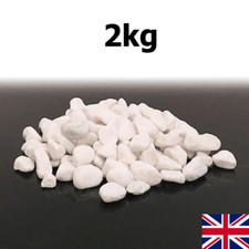 2kg Decorative Natural WHITE PEBBLES Stones Chippings Gravel HOME GARDEN Rocks