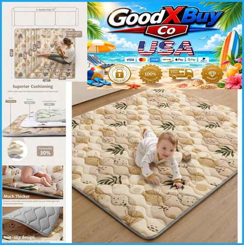 Baby play mat 71x59 inch - baby, extra