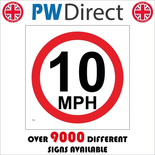 Sign mph car park housing - sign,