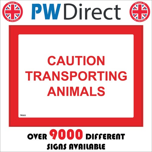 Sign caution transporting - caution,