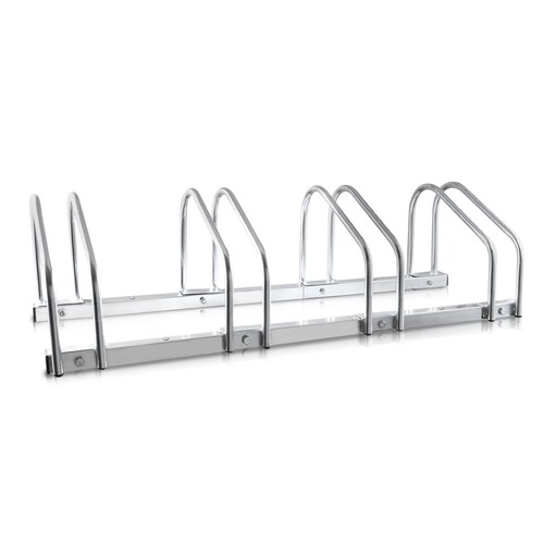 Galvanized bike rack stand - galvanized, 4-bike