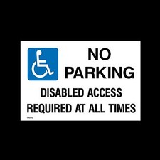 No Parking Disabled Access -
