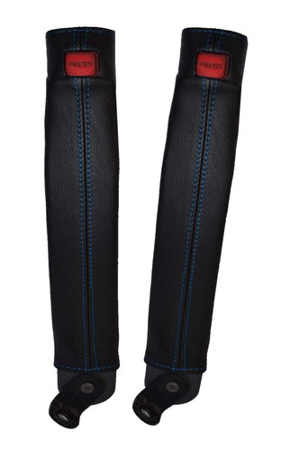 Blue stitch seat belt skin - belt,