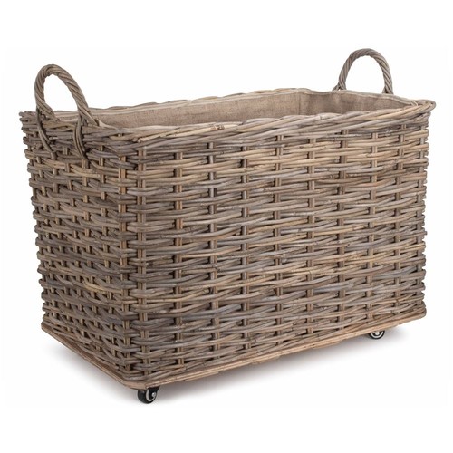Wheeled rattan cordura lined - rattan,