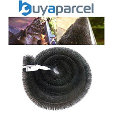 5 x Hedgehog Gutter Brush Guard 100mm Black 4m Clean Leaf & Debris Free 20m