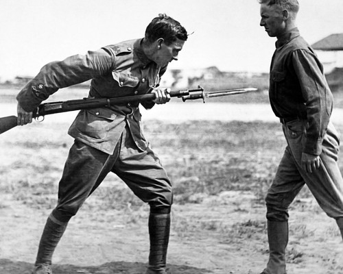 Picture bayonet training - a, of