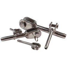 Swage Terminal Fork End with Clevis Pin for Wire Rope Assemblies A4 Stainless
