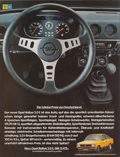 Opel kadett rallye - kadett, 2.0