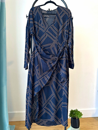 Massimo dutti navy geometric - massimo,