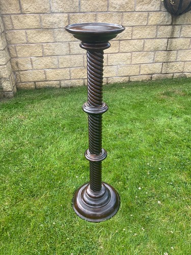 Large wooden plant stand - wooden,