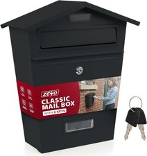NEW LARGE STEEL POST BOX