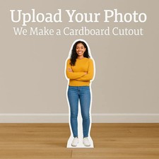 Custom Life-Size Cardboard Cutout, Upload Your Photo, Personalized Full Body