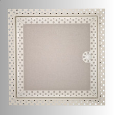 Plasterboard Access Panel Inspection Hatch Metal Beaded Frame with Lock and Key