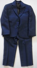 3 Piece Suit Christening Page Boy Wedding Waistcoat Blue Navy 1-7 Boys Childrens