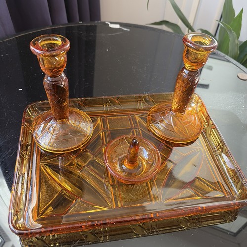 Vintage piece amber - piece, glass