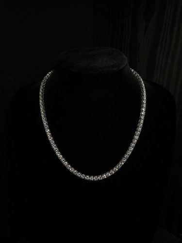 Mens gra moissanite tennis - gra,