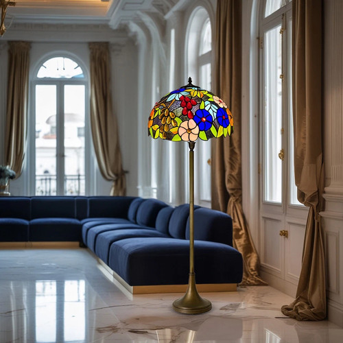 Traditional tiffany floor - tiffany, lamp