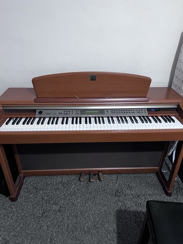 Yamaha piano with chair light - with, chair/light