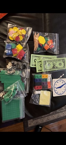 Math manipulatives set grades - math,