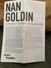 Nan GOLDIN Retrospective Programme Exhibition Le Feu Follet 2001 Paris Beaubourg