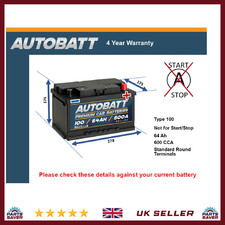 Battery fits MG MG ZR MG ZT
