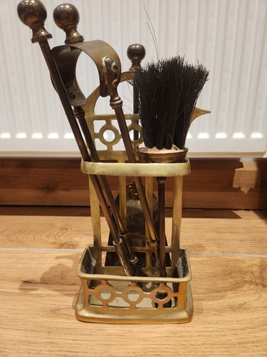 Brass fire companion - companion, set