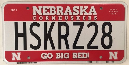 Big red cornhuskers vanity - cornhuskers,