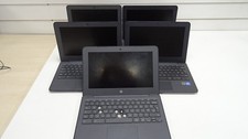 5 x HP 11A Chromebooks - no chargers - Spare or repair - Job lot
